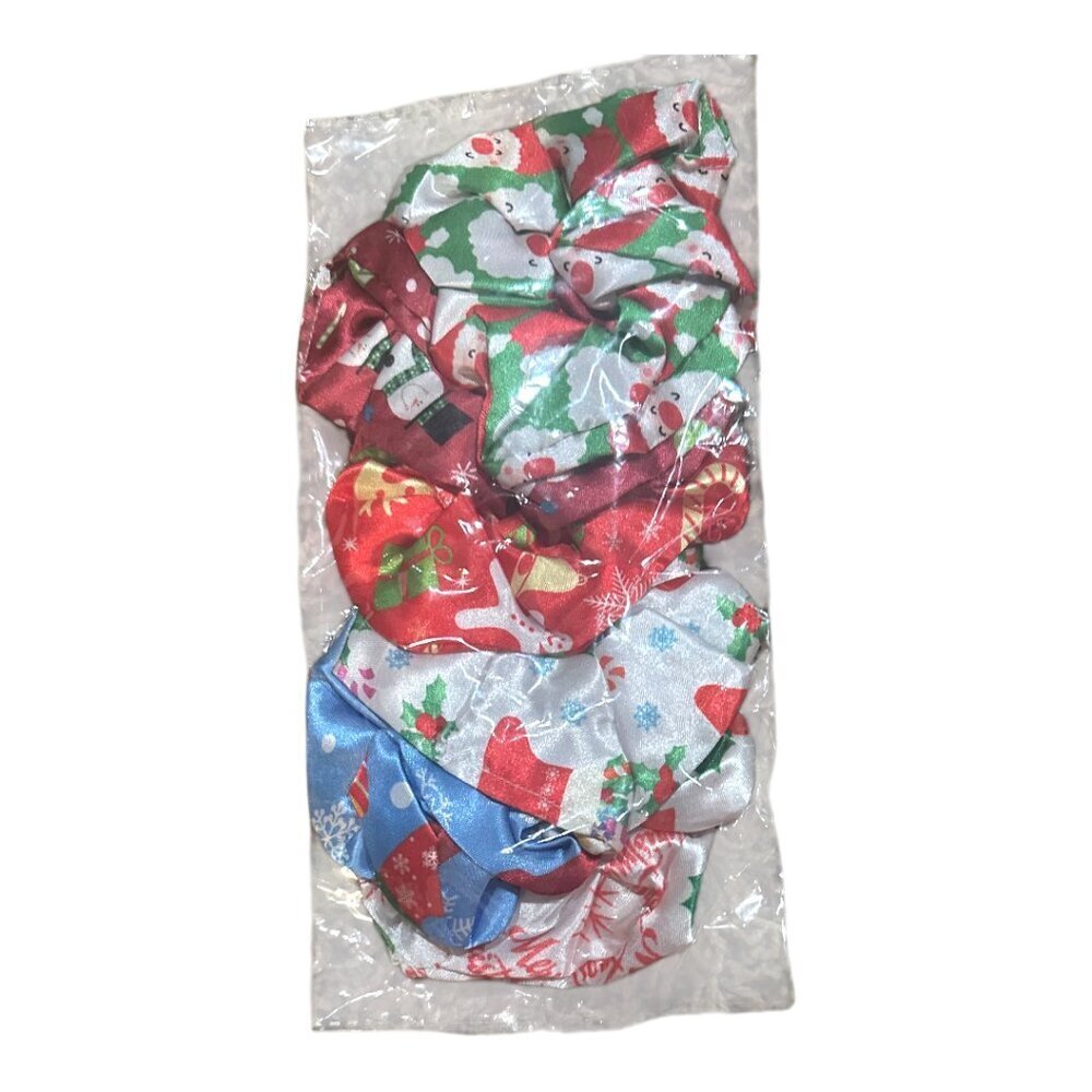 6-Piece Christmas Scrunchie Set – Holiday Hair Accessories – NWT - Picture 4 of 4